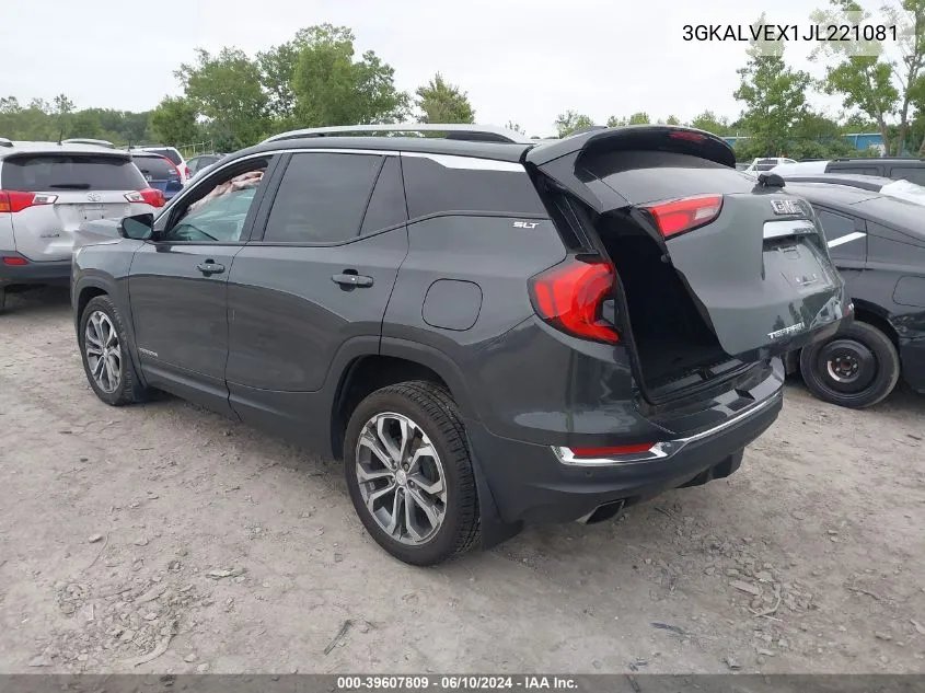 2018 GMC Terrain Slt VIN: 3GKALVEX1JL221081 Lot: 39607809