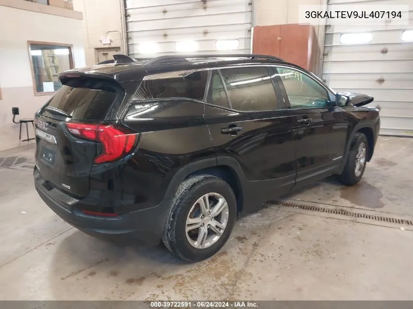 2018 GMC Terrain Sle VIN: 3GKALTEV9JL407194 Lot: 39722591