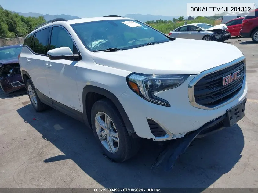 2018 GMC Terrain Sle VIN: 3GKALTEV4JL204312 Lot: 39809499