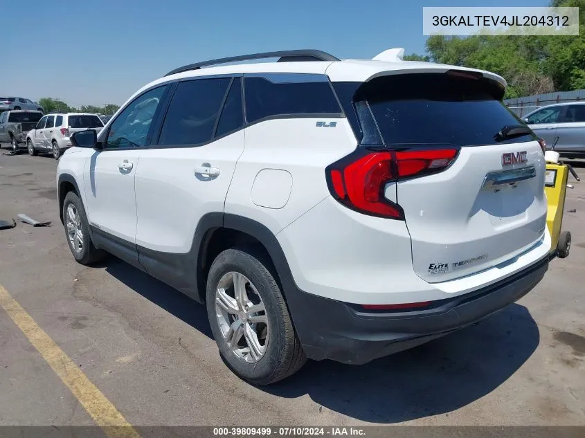 2018 GMC Terrain Sle VIN: 3GKALTEV4JL204312 Lot: 39809499