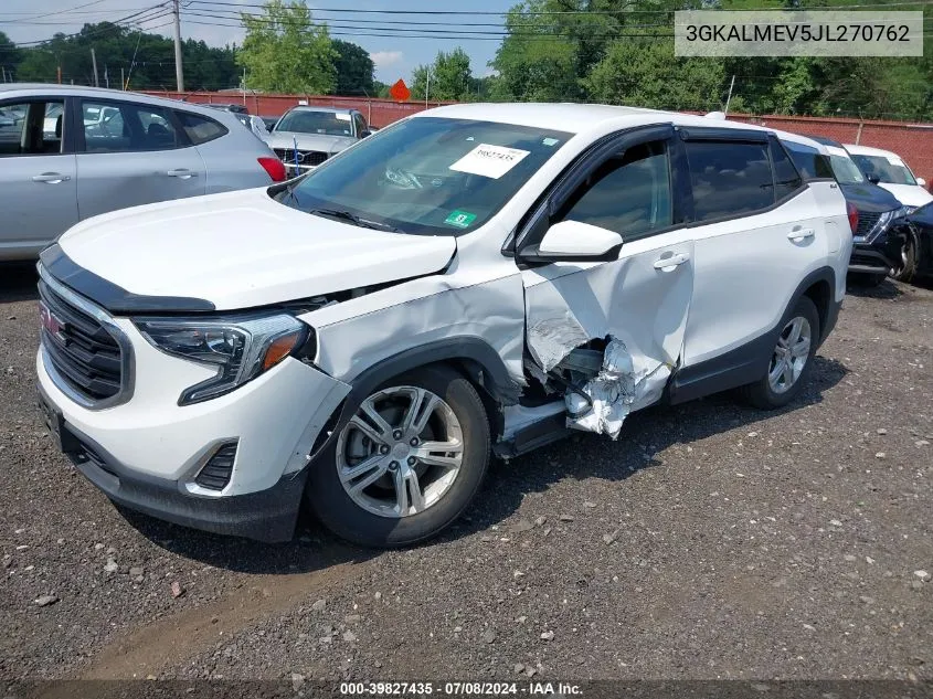 2018 GMC Terrain Sle VIN: 3GKALMEV5JL270762 Lot: 39827435