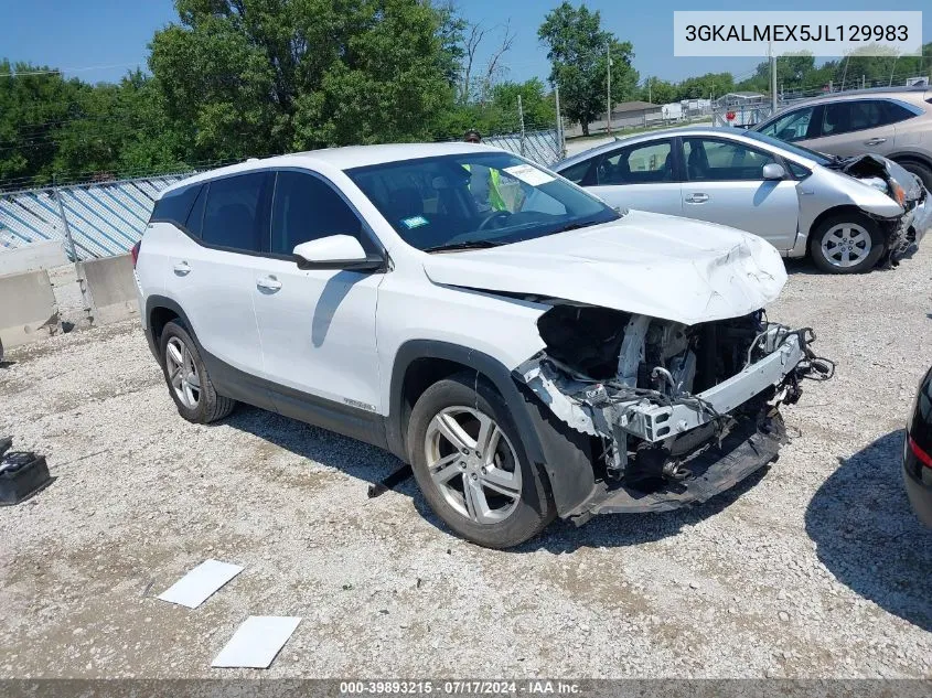 2018 GMC Terrain Sle VIN: 3GKALMEX5JL129983 Lot: 39893215