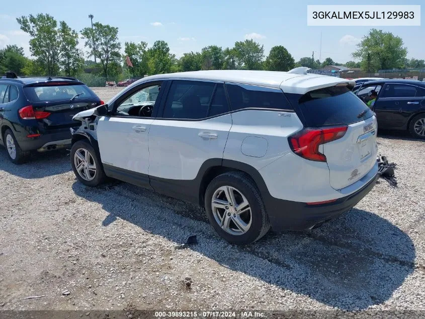 2018 GMC Terrain Sle VIN: 3GKALMEX5JL129983 Lot: 39893215