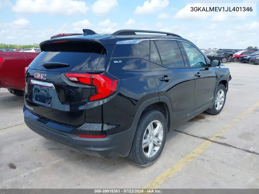 2018 GMC Terrain Sle VIN: 3GKALMEV1JL401346 Lot: 39915381