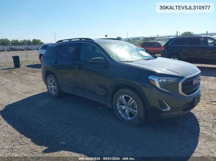 2018 GMC Terrain Sle VIN: 3GKALTEV5JL310977 Lot: 40002935