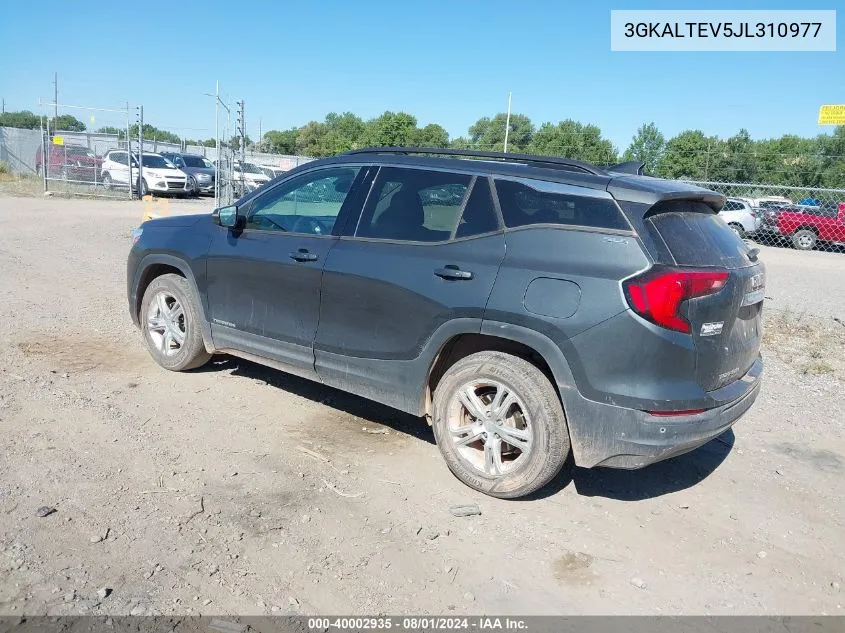 2018 GMC Terrain Sle VIN: 3GKALTEV5JL310977 Lot: 40002935