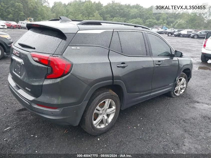 2018 GMC Terrain Sle VIN: 3GKALTEVXJL350455 Lot: 40047770