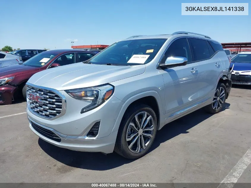 2018 GMC Terrain Denali VIN: 3GKALSEX8JL141338 Lot: 40067488