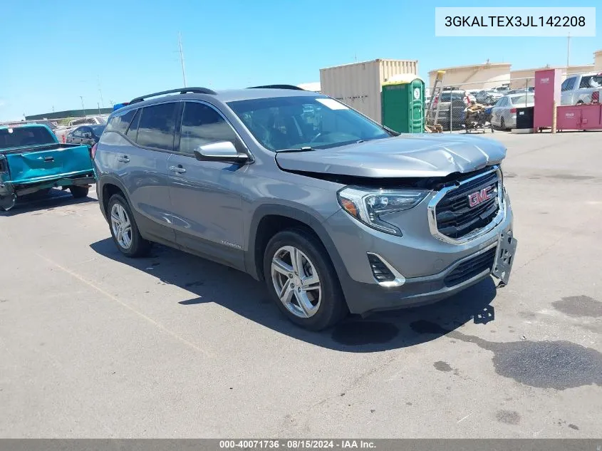 2018 GMC Terrain Sle VIN: 3GKALTEX3JL142208 Lot: 40071736