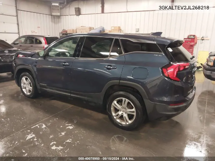 2018 GMC Terrain Sle VIN: 3GKALTEV2JL268218 Lot: 40078950