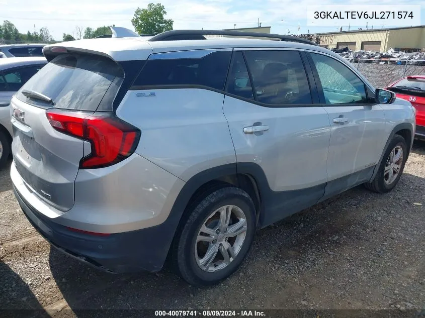 2018 GMC Terrain Sle VIN: 3GKALTEV6JL271574 Lot: 40079741