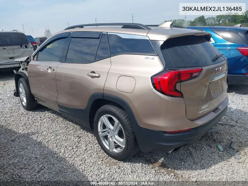 3GKALMEX2JL136485 2018 GMC Terrain Sle