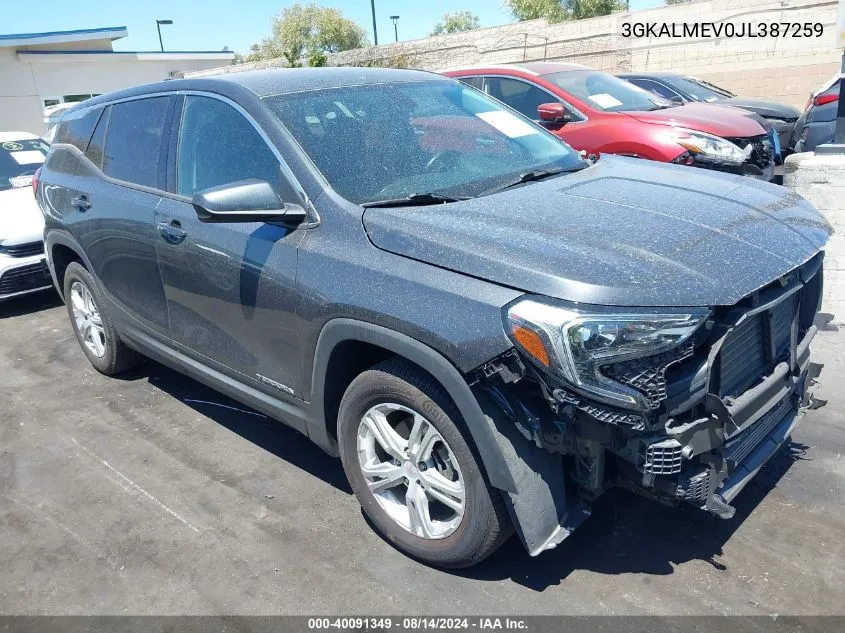 2018 GMC Terrain Sle VIN: 3GKALMEV0JL387259 Lot: 40091349