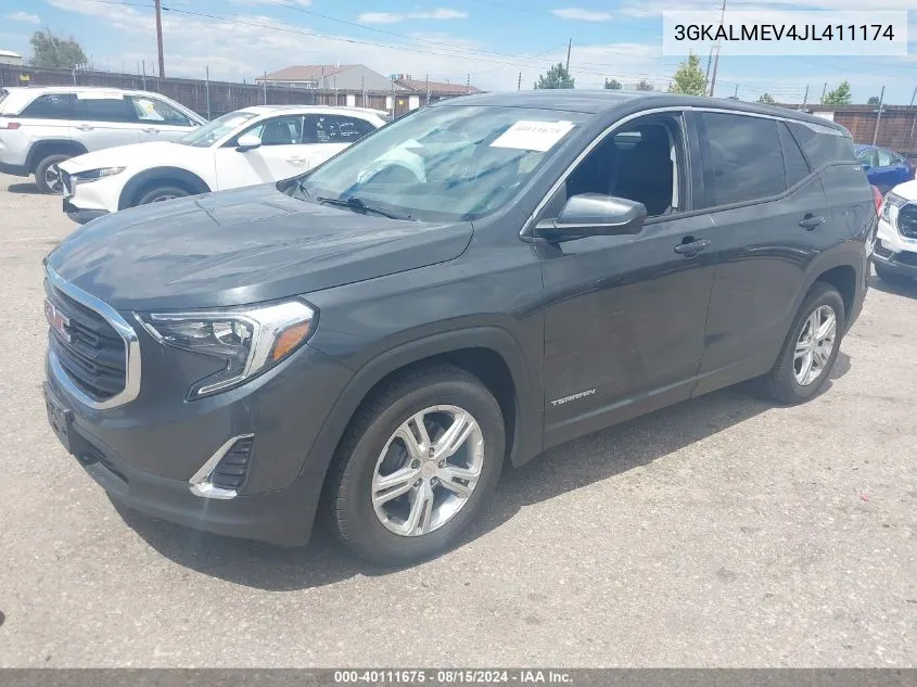 2018 GMC Terrain Sle VIN: 3GKALMEV4JL411174 Lot: 40111675