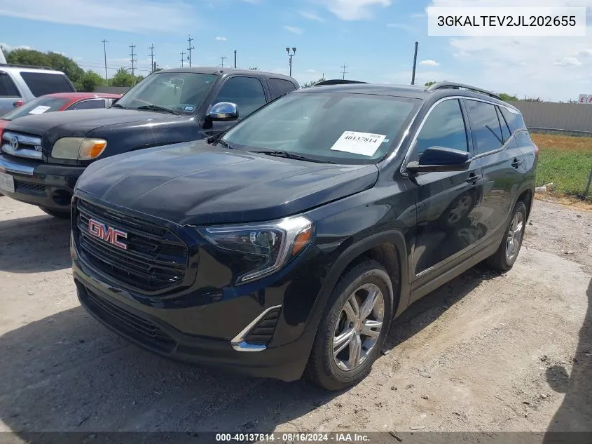 2018 GMC Terrain Sle VIN: 3GKALTEV2JL202655 Lot: 40137814