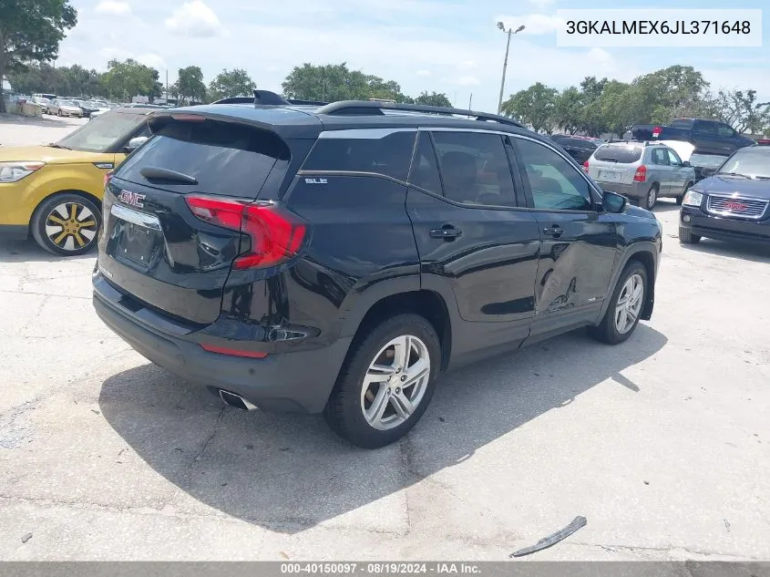 2018 GMC Terrain Sle VIN: 3GKALMEX6JL371648 Lot: 40150097