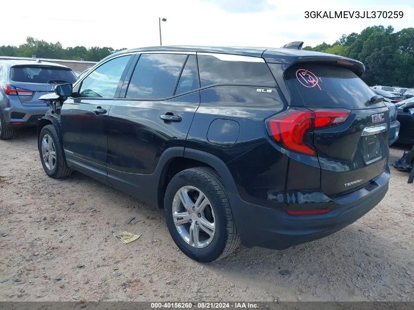 2018 GMC Terrain Sle VIN: 3GKALMEV3JL370259 Lot: 40156260