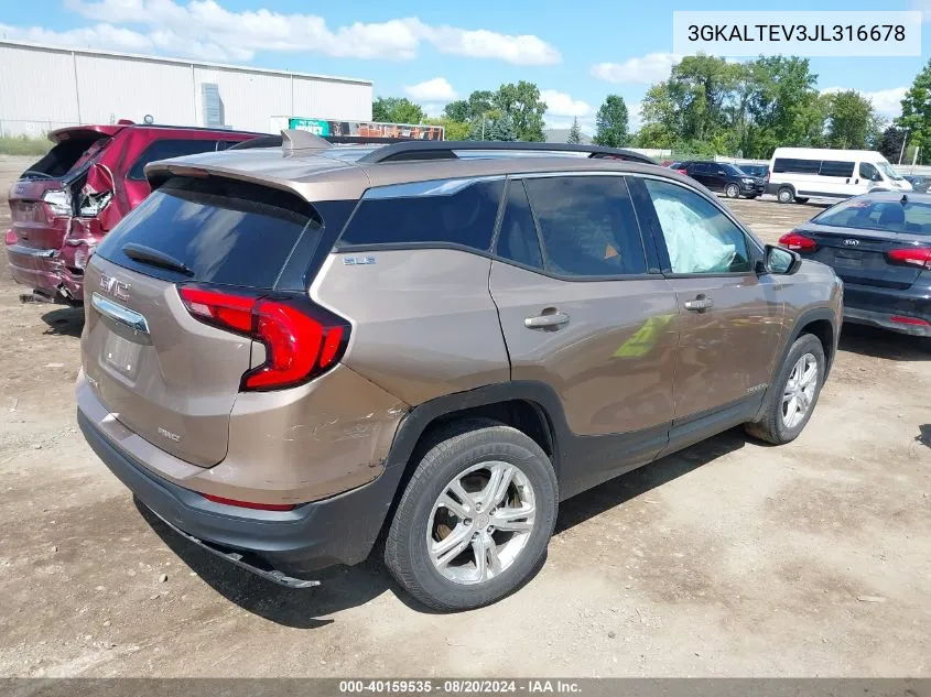 3GKALTEV3JL316678 2018 GMC Terrain Sle