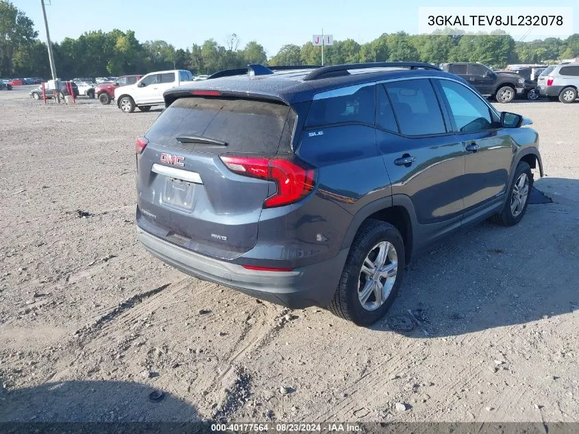 2018 GMC Terrain Sle VIN: 3GKALTEV8JL232078 Lot: 40177564