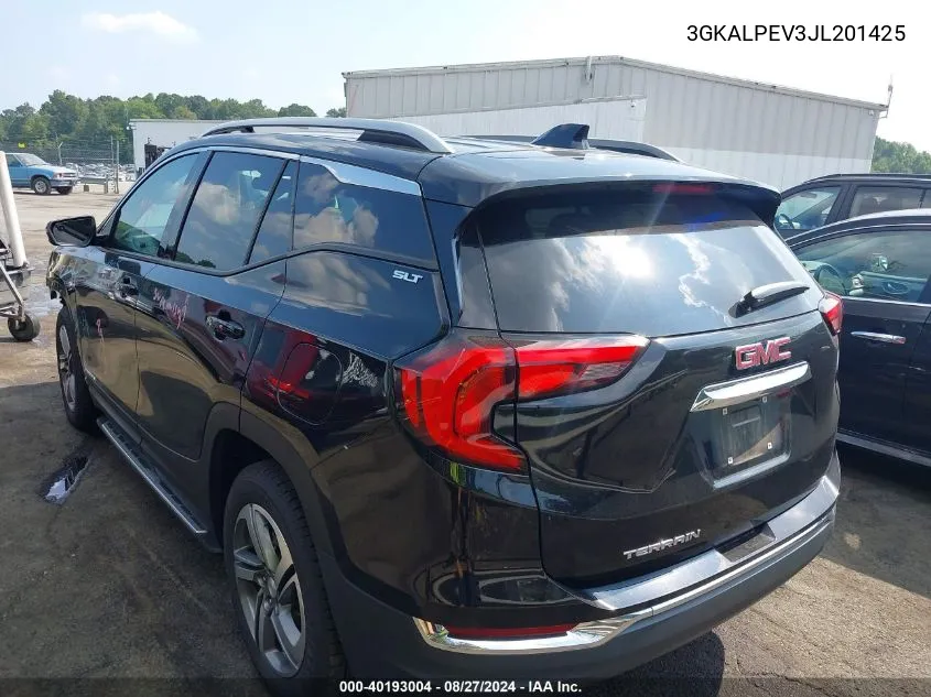 2018 GMC Terrain Slt VIN: 3GKALPEV3JL201425 Lot: 40193004