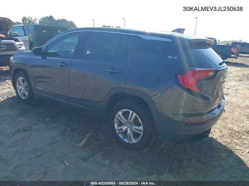 3GKALMEV3JL250638 2018 GMC Terrain Sle