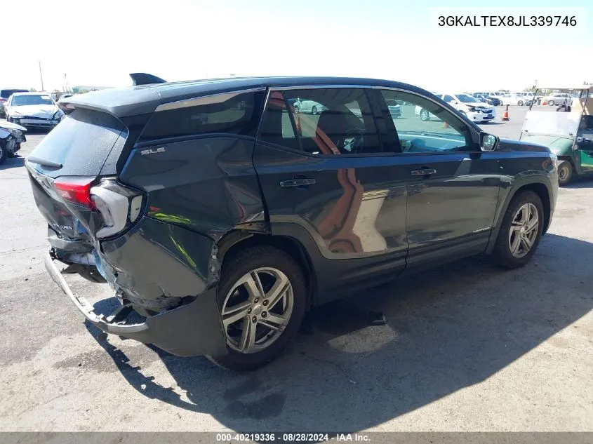 2018 GMC Terrain Sle VIN: 3GKALTEX8JL339746 Lot: 40219336