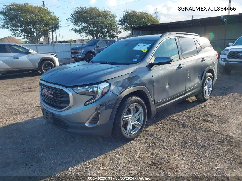 2018 GMC Terrain Sle VIN: 3GKALMEX7JL364465 Lot: 40225193