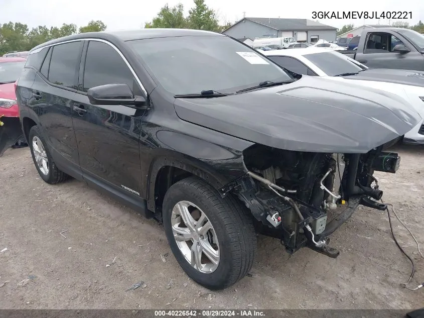 2018 GMC Terrain Sle VIN: 3GKALMEV8JL402221 Lot: 40226542