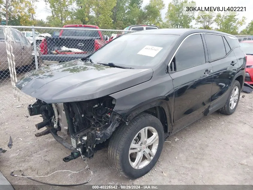 2018 GMC Terrain Sle VIN: 3GKALMEV8JL402221 Lot: 40226542