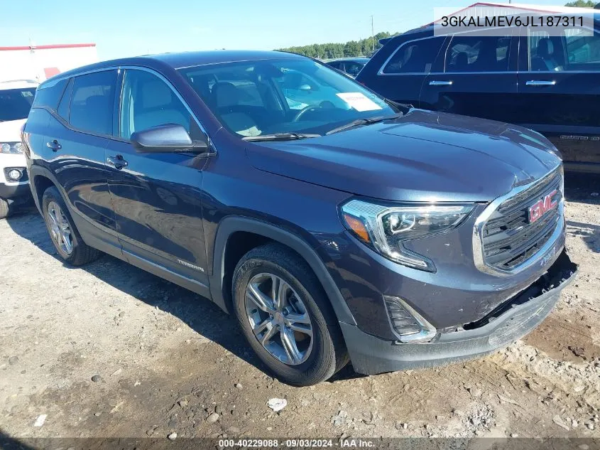 2018 GMC Terrain Sle VIN: 3GKALMEV6JL187311 Lot: 40229088