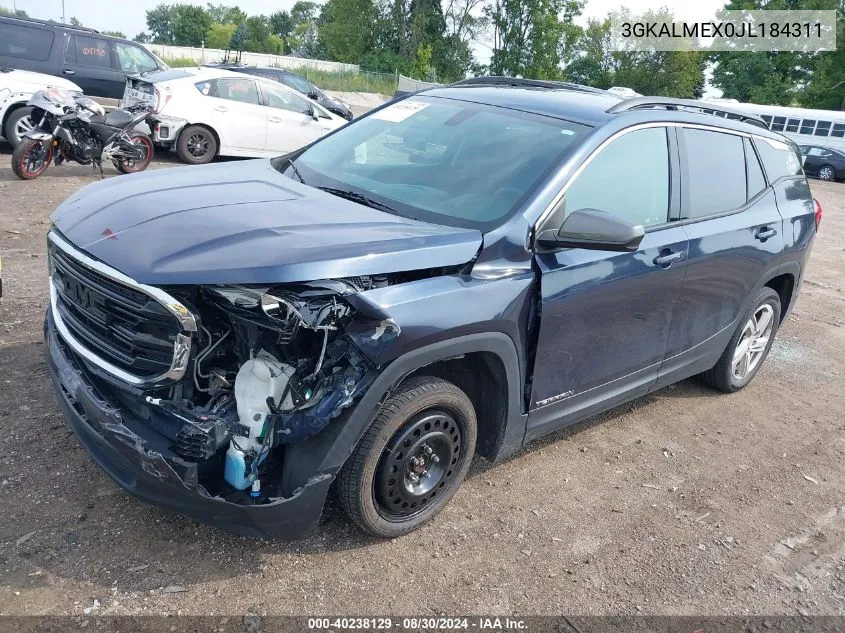 2018 GMC Terrain Sle VIN: 3GKALMEX0JL184311 Lot: 40238129