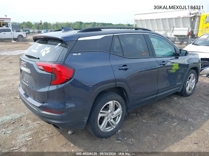 3GKALMEX0JL184311 2018 GMC Terrain Sle