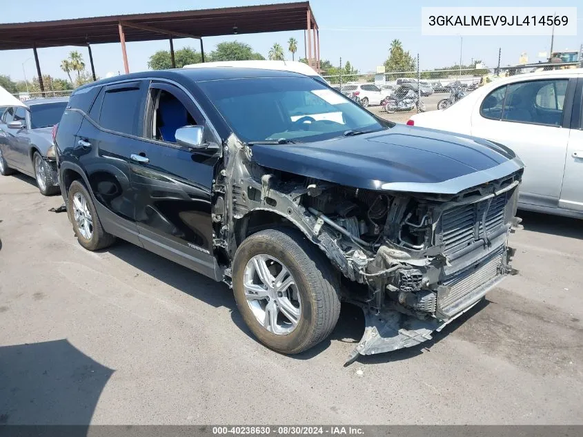 2018 GMC Terrain Sle VIN: 3GKALMEV9JL414569 Lot: 40238630