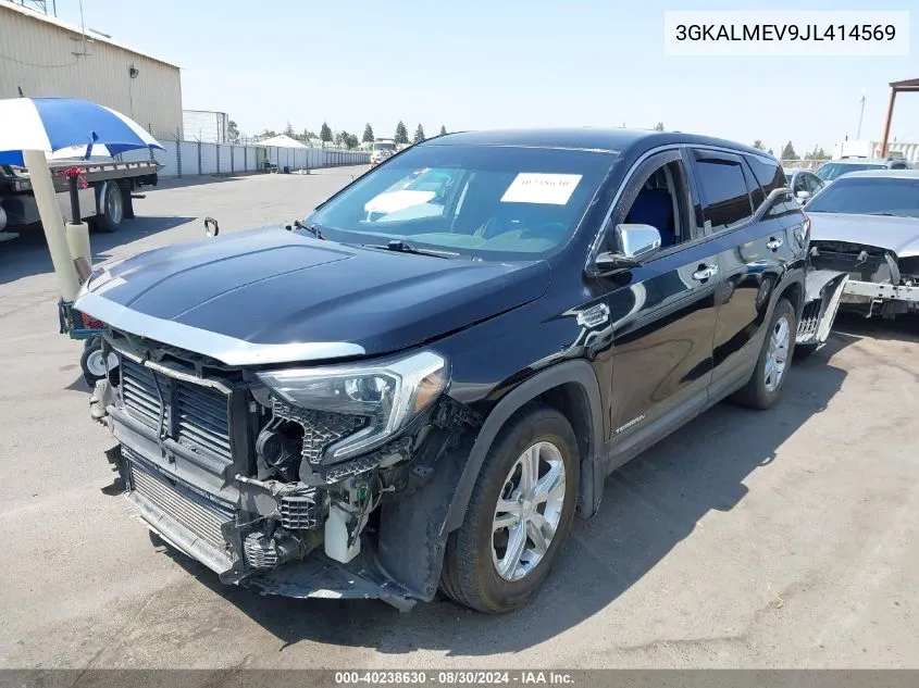 2018 GMC Terrain Sle VIN: 3GKALMEV9JL414569 Lot: 40238630