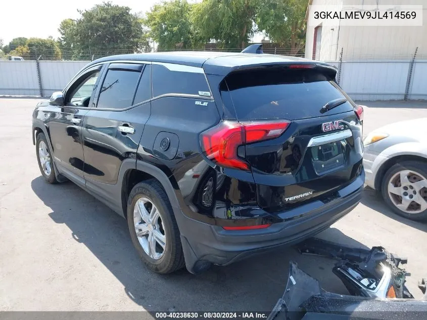 2018 GMC Terrain Sle VIN: 3GKALMEV9JL414569 Lot: 40238630