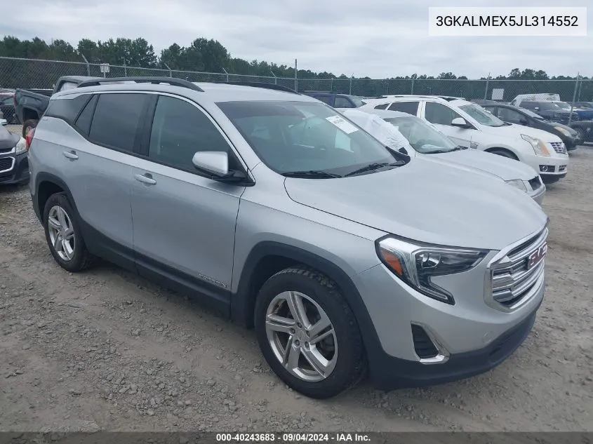 2018 GMC Terrain Sle VIN: 3GKALMEX5JL314552 Lot: 40243683