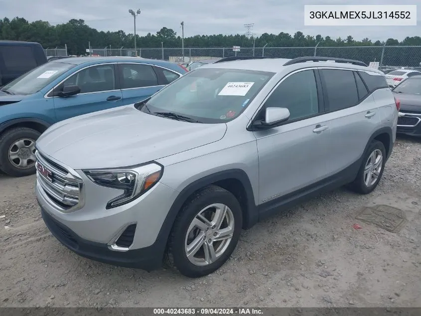 3GKALMEX5JL314552 2018 GMC Terrain Sle