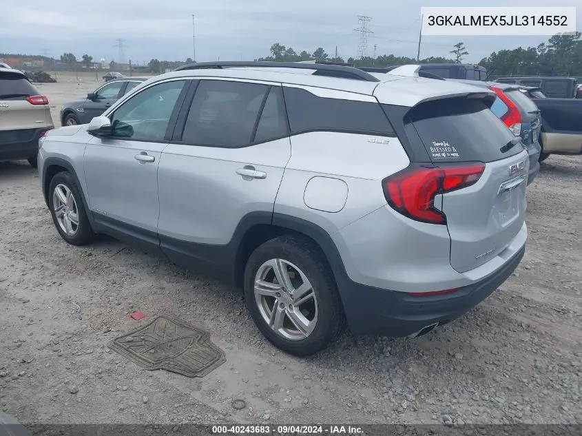 3GKALMEX5JL314552 2018 GMC Terrain Sle