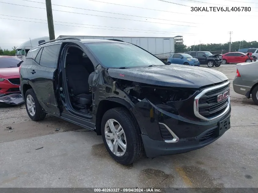 2018 GMC Terrain Sle VIN: 3GKALTEV6JL406780 Lot: 40263327