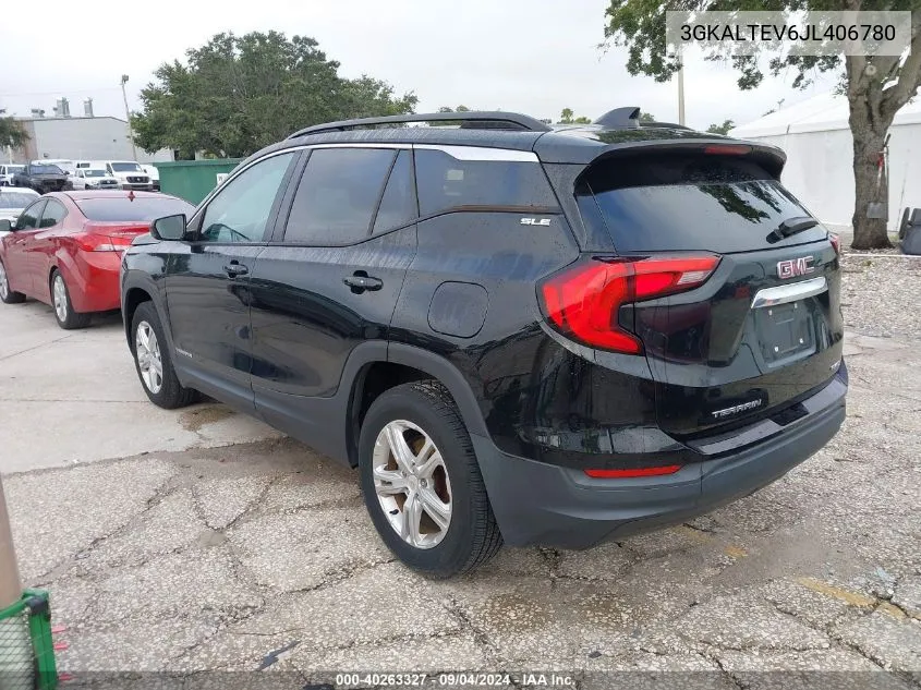 2018 GMC Terrain Sle VIN: 3GKALTEV6JL406780 Lot: 40263327