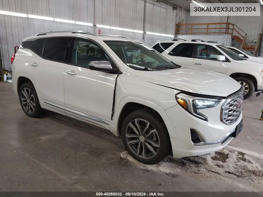 2018 GMC Terrain Denali VIN: 3GKALXEX3JL301204 Lot: 40268032