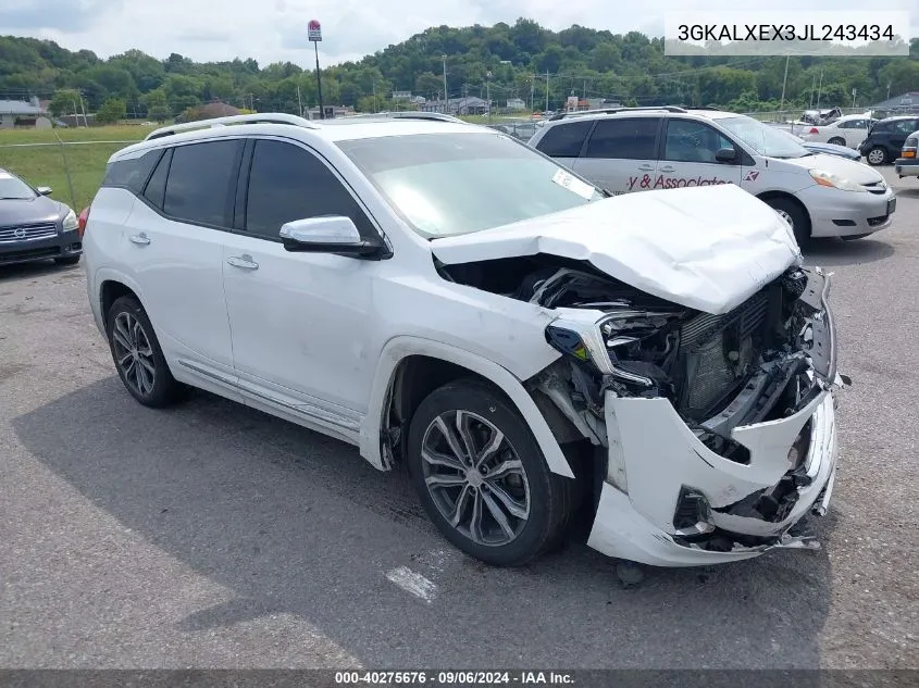 2018 GMC Terrain Denali VIN: 3GKALXEX3JL243434 Lot: 40275676