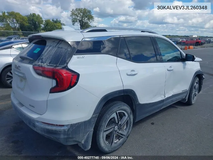 2018 GMC Terrain Slt VIN: 3GKALVEV3JL260348 Lot: 40277745