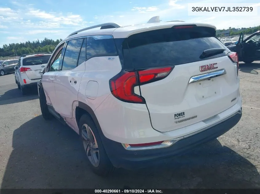 2018 GMC Terrain Slt VIN: 3GKALVEV7JL352739 Lot: 40290661