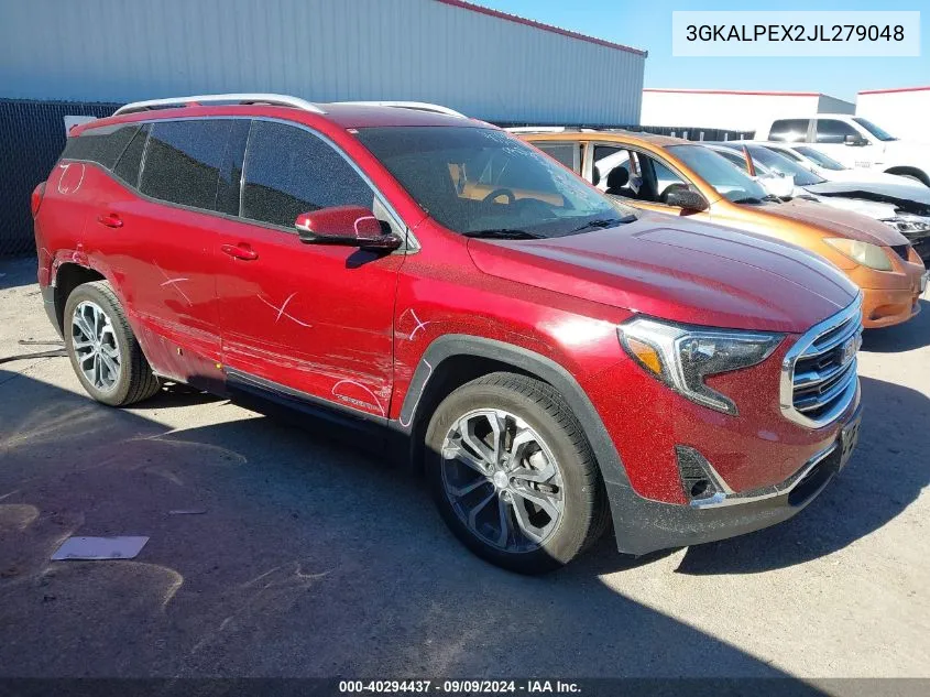 2018 GMC Terrain Slt VIN: 3GKALPEX2JL279048 Lot: 40294437