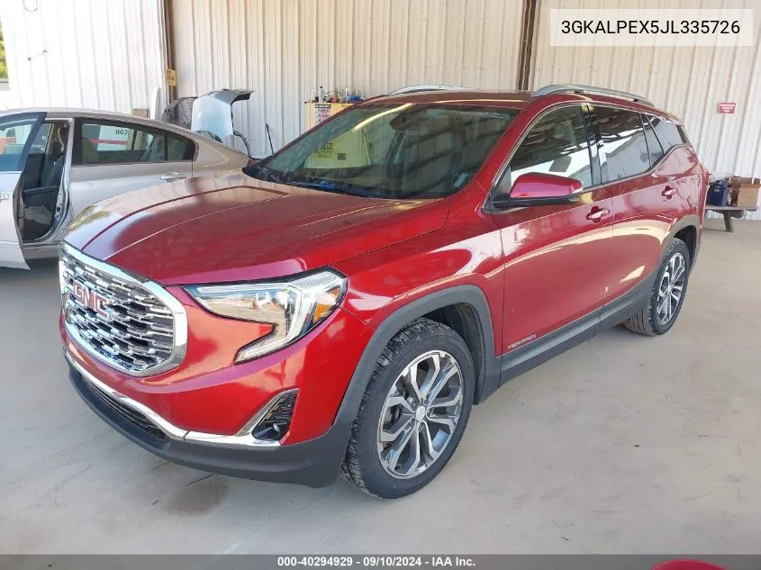 2018 GMC Terrain Slt VIN: 3GKALPEX5JL335726 Lot: 40294929