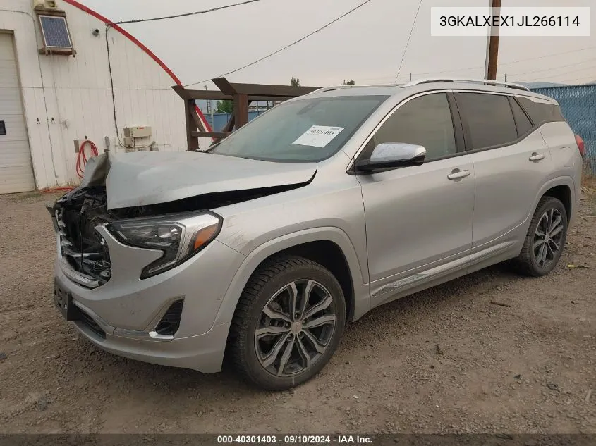 2018 GMC Terrain Denali VIN: 3GKALXEX1JL266114 Lot: 40301403