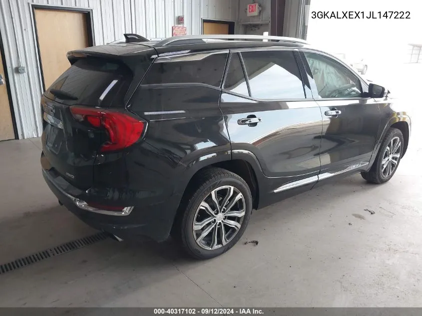 2018 GMC Terrain Denali VIN: 3GKALXEX1JL147222 Lot: 40317102