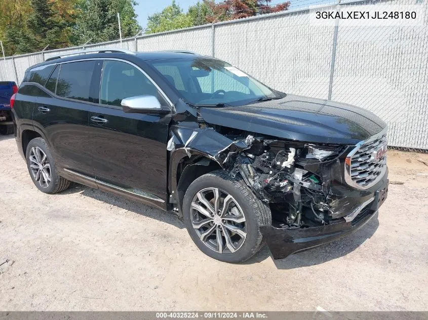 2018 GMC Terrain Denali VIN: 3GKALXEX1JL248180 Lot: 40325224