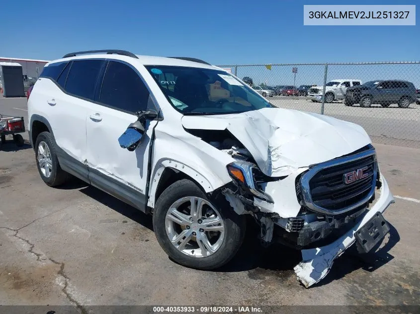 2018 GMC Terrain Sle VIN: 3GKALMEV2JL251327 Lot: 40353933